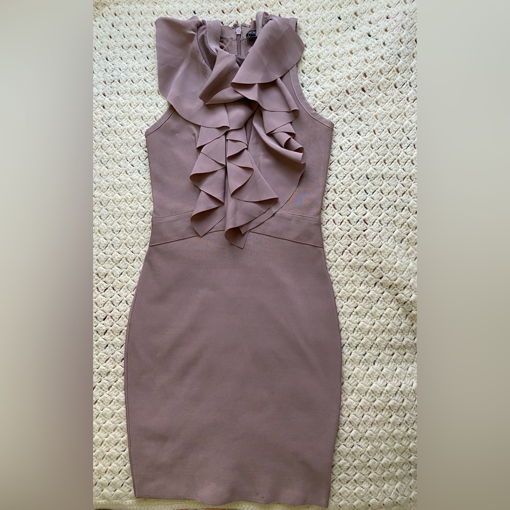 🎀 BODY-CON DRESS / WOW COUTURE/ DUSTY PINK /SIZE S 🩷